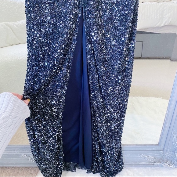 NWT Parker Black Luna Dress‎ in Midnight Sequin 2 XS - Picture 10 of 12